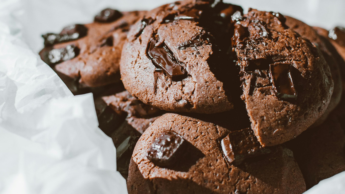 Receta galletas de cacao y chocolate negro