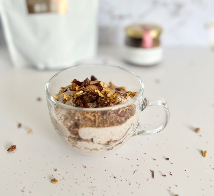 Parfait de cacao y Besos del Cielo