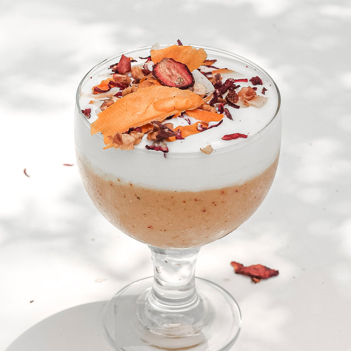 SMOOTHIE DE MARÍA FRUTAL CON YOGURT