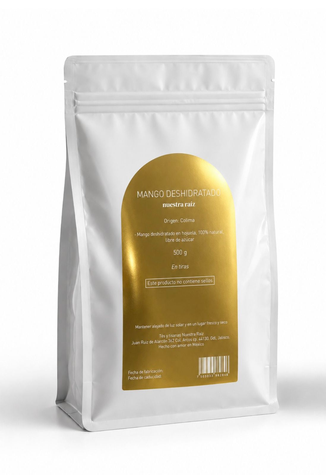 Mango deshidratado en tiras