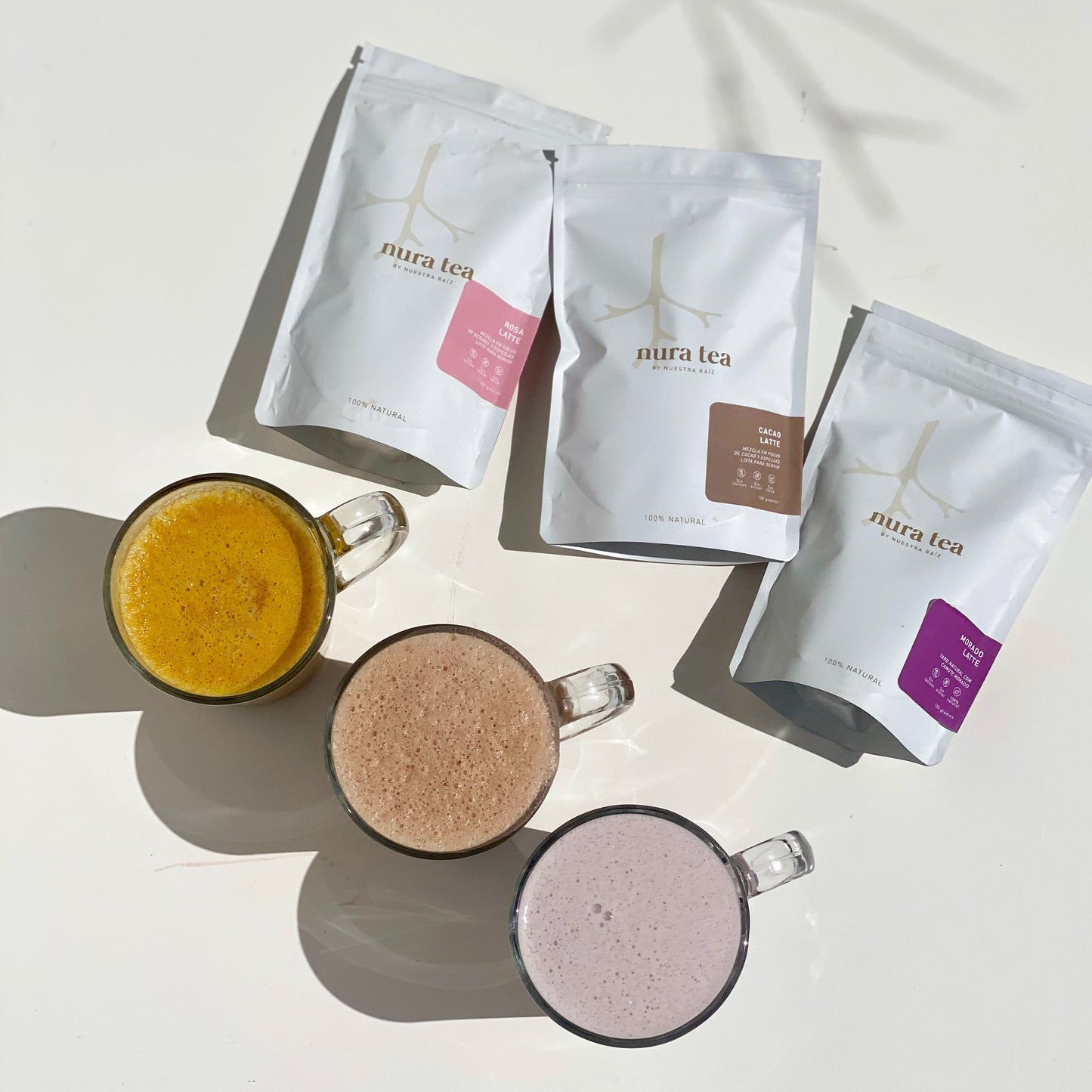Kit de polvos para preparar lattes naturales organicos