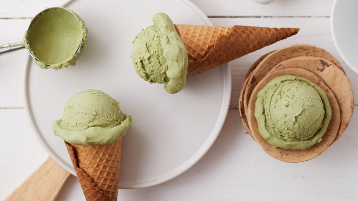 Receta helado de matcha