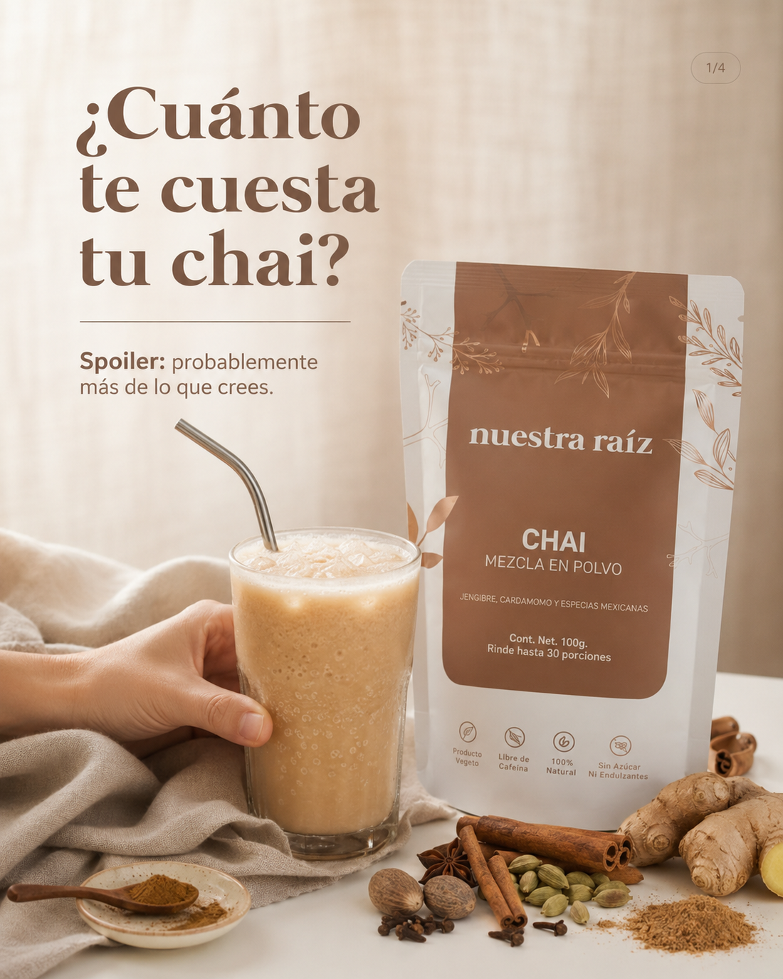 ¿Cuánto te cuesta tu chai? El comparativo real entre cafetería y casa
