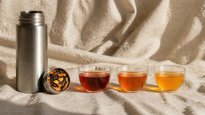 Chai con cardamomo: 3 tazas con la misma hoja