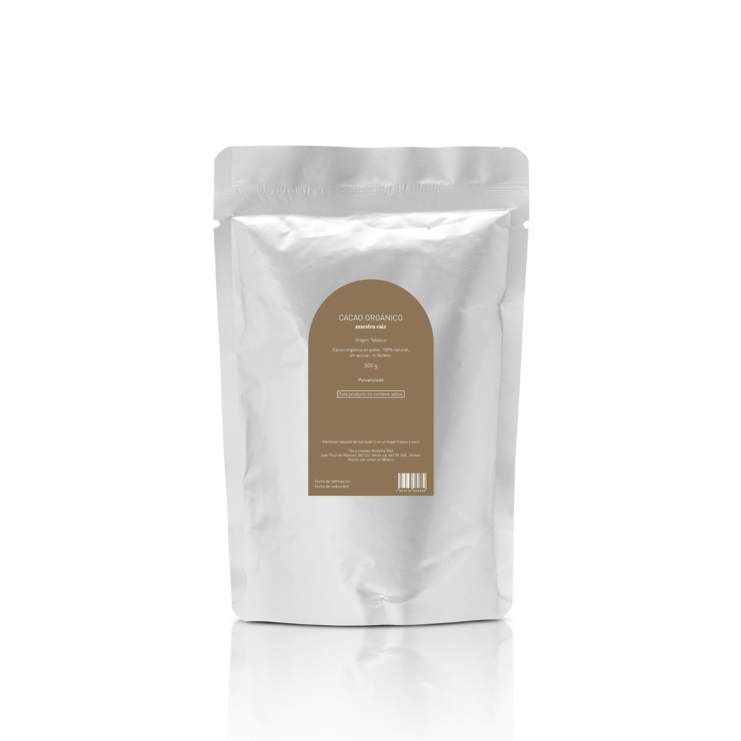 Cacao orgánico en polvo - 500 GRAMOS
