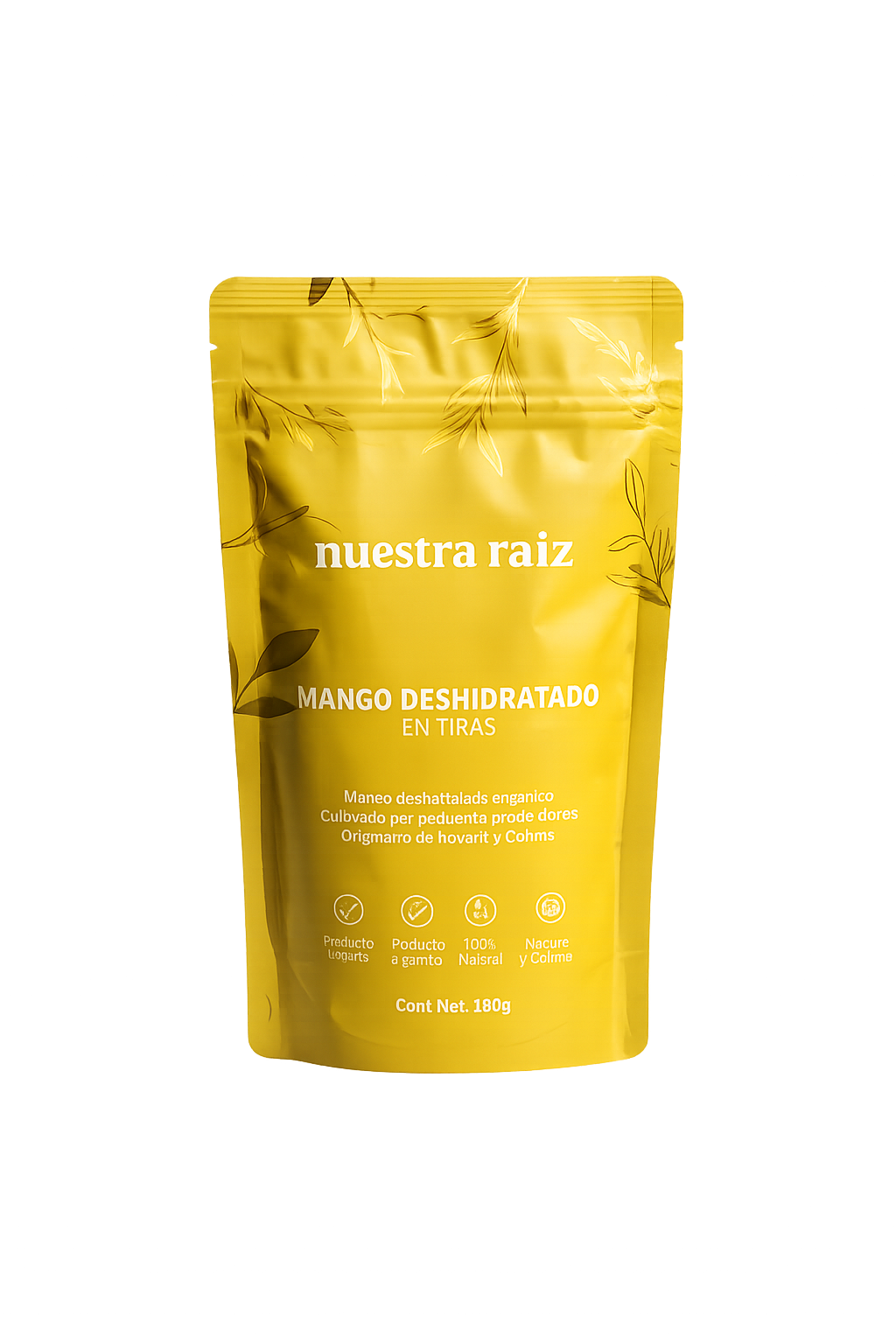 Mango deshidratado en tiras