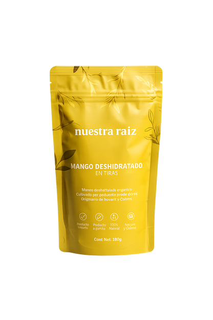 Mango deshidratado en tiras