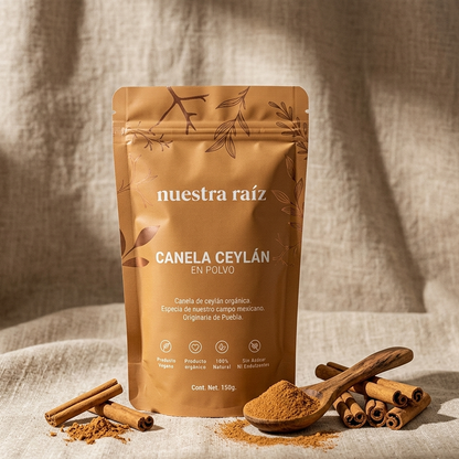 Canela de Ceylán orgánica pulverizada