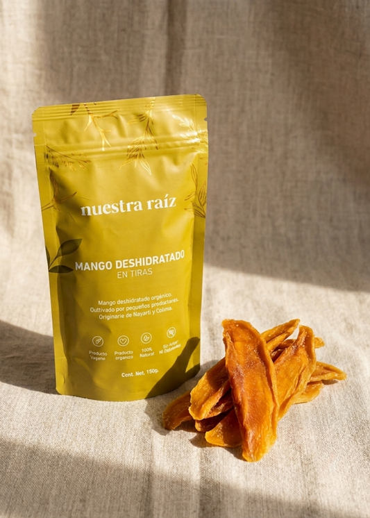 Mango deshidratado en tiras